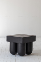 Table basse en bois avec tabouret, meuble de style européen moderne, pour salon, meubles de salon, 1 pièce