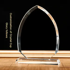 YL-2033新设计3D激光水晶奖杯奖玻璃杯山地车礼品奖牌