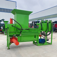 Presse hydraulique à cylindre pour balles carrées de balles de riz, de paille et d'ensilage, ensacheuse personnalisée