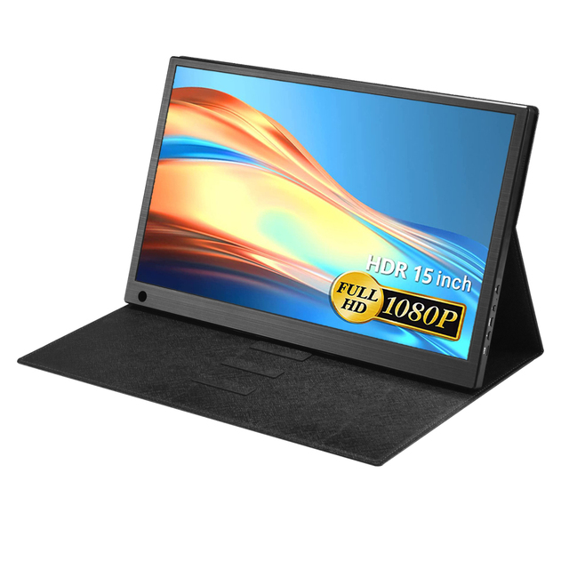 FHD 1080P USB C IPS Second Screen Mini HD Gaming Portable Monitors 15.6" for Laptop Phone PC MAC Xbox PS4 External Monitor
