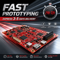 Service de prototypage rapide de circuits imprimés rouges (PCB) et de montage PCBA, qualité garantie à 100 %, assemblage SMT clé en main pour applications automobiles et industrielles