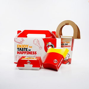 Emballage personnalisé en gros pour poulet frit, frites, ailes de poulet, restauration <span class=keywords><strong>rapide</strong></span>, boîte à <span class=keywords><strong>hamburger</strong></span> et frites - Product Image 3