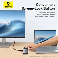   Hub USB 4K 60Hz, adaptateur double HDMI, séparateur 10 en 1, RJ45, USB 3.1 PD 100W, Hub Type C pour MacBook Pro Air