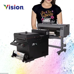 Rulodan ruloya UV Pet Dtf Film baskı Film laminasyon 2 in 1 60cm yazıcı
