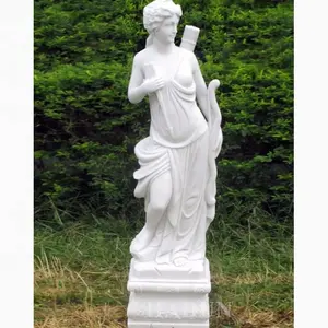 Outdoor Garden Decoration Life Size Sexy Nude Woman Marble Statue