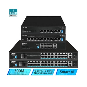 Poe Switch <strong>16</strong> <strong>Ports</strong> 10/100Mbps 2 Gigabit 1*1000M SFP <strong>Port</strong> Uplink Unmanaged PoE Switch - Product Image 1