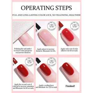 Vernis à ongles gel blanc laiteux Xeijayi 15ml, hydratant, gel UV pour usage professionnel en salon - Product Image 6