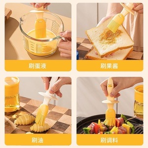 Silicone Pastry Brush With Bottle For Baking BBQ Heat Resistant Food Grade Kitchen Tool - Product Image 5
