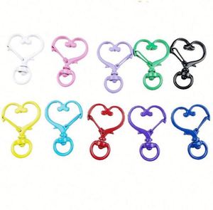 Custom <b>Hook</b> Soft Enamel Heart Metal Key Buckle Swivel Lobster Clasp Snap <b>Hook</b> Luxury Key Chain Accessories - Product Image 2
