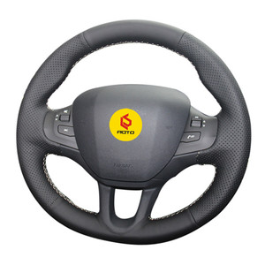 <span class=keywords><strong>Funda</strong></span> de <span class=keywords><strong>Volante</strong></span> Deportiva de Cuero de 4 Radios para <span class=keywords><strong>Peugeot</strong></span> <span class=keywords><strong>208</strong></span>/2008 (2011-2019) - 380 mm, Ajuste Personalizado - Product Image 1