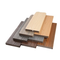 Revêtement de sol composite bois-plastique pour extérieur, co-extrudé, étanche, anti-corrosion, durable, design luxe léger, emboîtable