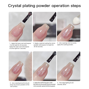 Poudre à ongles <span class=keywords><strong>effet</strong></span> cristal de glace <span class=keywords><strong>Aurora</strong></span> Moonlight, super brillante, semi-transparente, <span class=keywords><strong>effet</strong></span> chrome miroir, vente en gros - Product Image 3