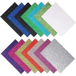2023แผ่นกระดาษโฟมกากเพชรทำจากหนัง PU สีสันสดใสสำหรับงานศิลปะงานหัตถกรรมต่างหูทำเครื่องประดับ - Product Image 1
