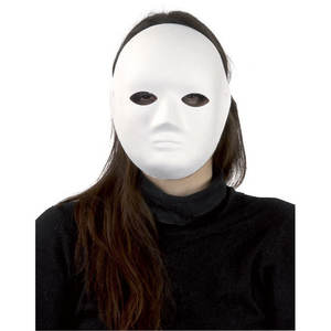 MASCARILLA DE PAPEL BLANCO-MCHE - Product Image 1