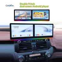 21,6 Zoll Universal 2DIN Doppelbildschirm Android Autoradio mit GPS CarPlay Android Auto Verstärker Armaturenbrett-Halterung