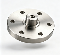 Base de positionnement d'arbre à bride en acier inoxydable sur mesure, moyeu à bride tourné et fraisé, assemblage de machines d'automatisation industrielle, électroérosion à fil