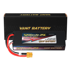 VANT 2S 5200mAh 25C 7.4V 리포 배터리, 1/8 1/10 RC 자동차 트럭용 XT60 커넥터 포함 하드 케이스 리포 - Product Image 4