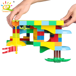 104-201 pçs corrida de mármore labirinto, diy, bolas de labirinto, funil, escorregador, tijolos de tamanho grande, brinquedos educativos para bebês - Product Image 4