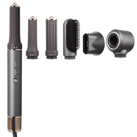 Brosse à air chaud professionnelle 5-en-1 sèche-cheveux Styler Séchage rapide Outil multi-coiffant sans dommage pour les résultats de salon
