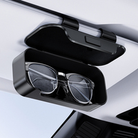 Boîte de rangement pour lunettes de soleil YECAI, entièrement fermée, anti-poussière, porte-lunettes de voiture, compatible avec BYD Toyota Honda Ford