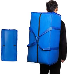 Heavy Duty PP Woven Waterproof Large Storage Moving Tote Bags for clothes