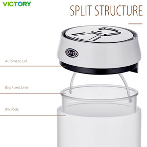 Cubo <span class=keywords><strong>de</strong></span> Basura Inteligente con Sensor para <span class=keywords><strong>Coche</strong></span>, Cubo <span class=keywords><strong>de</strong></span> Basura Automático con Sensor para Escritorio, Mini Cubo <span class=keywords><strong>de</strong></span> Basura Redondo con Sensor <span class=keywords><strong>de</strong></span> 1.5L - Product Image 2