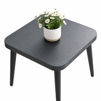 Ensemble bistro moderne d'extérieur 3 pièces avec sangles tressées couleur beige et table en métal noir