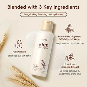 LAIKOU Produits biologiques Toner multifonctionnel Réduire les pores Hydratation Huile apaisante Équilibre Rafraîchissant Visage Peau Riz Lotion lactée - Product Image 2