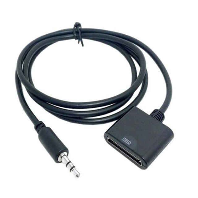 3.5mm AUX Audio Jack Cable to 30 Pin Adaptor Converter for iPod iPhone 4s Dock