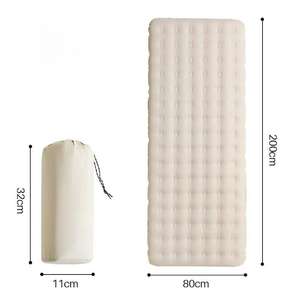 Coussin gonflable pour une personne, matelas de camping, tapis de camping ultraléger avec oreiller, pompe à <span class=keywords><strong>pied</strong></span> intégrée gonflable - Product Image 2