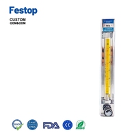 Débitmètre à flotteur en verre Festop Yuyao Yinhuan LZB-2/3/4/6/10 pour eau, liquides, gaz, oxygène, hydrogène, azote, ammoniac
