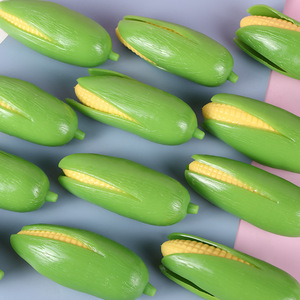 2025 Promotion Decoration TPR Customized Fruit Vegetable Squishy Banana Toys Stress Relief Squishy Fidget <b>Ball</b> <b>Squeeze</b> Corn Toys - Product Image 3