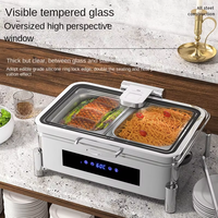 Expédition mondiale, équipement de service de buffet de construction robuste, cuisinière de service de buffet, cuisinière de buffet pour la restauration, utilisation en hôtel et restaurant