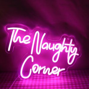 Letrero de Neón Personalizado con la Frase 'The Naughty Corner', Decoración LED de Pared para el Hogar, Habitación Infantil, Sala de Juegos, Dormitorio, Fiesta, Sala de Juegos, Decoración de Guardería - Product Image 4