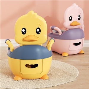Portable Kids Cute Plastic Carton Duck Toilet for Baby Bathroom Toddler Child <strong>Potty</strong> <strong>Training</strong> - Product Image 1