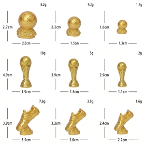 Trofeo <span class=keywords><strong>de</strong></span> Campeonato Dorado, Artesanía en Resina Pintada a <span class=keywords><strong>Mano</strong></span>, <span class=keywords><strong>Mini</strong></span> Botas <span class=keywords><strong>de</strong></span> Fútbol, Adornos, Regalos Deportivos - Product Image 3