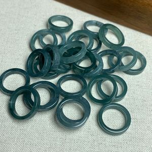 แหวนหยกน้ำสีฟ้าธรรมชาติ วงกลม สำหรับทำสร้อยข้อมือ สร้อยคอ สร้อยคอแบบโช<span class=keywords><strong>ค</strong></span>เกอร์ สายคล้อง<span class=keywords><strong>โทร</strong></span>ศัพท์ จี้ขนาดเล็ก - Product Image 6