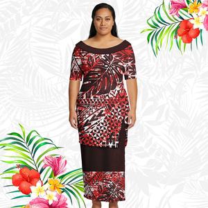 阿罗哈连衣裙 精品服装 定制女装 萨摩亚海滩派对舞会节日设计普鲁塔西长裙 波利尼西亚女式 - Product Image 1