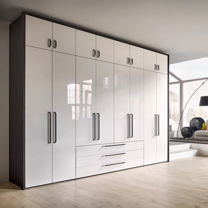 Armadio di stoccaggio moderno <span class=keywords><strong>in</strong></span> fabbrica armadio singolo armadio camera da letto mobile armadio personalizzato ad alta lucentezza armadio - Product Image 1
