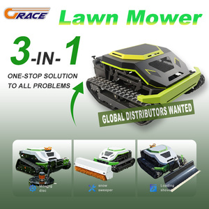 free shipping CE EPA 900mm remote control crawler mower 452cc engine grass <b>cutter</b> commercial garden machine - Product Image 1
