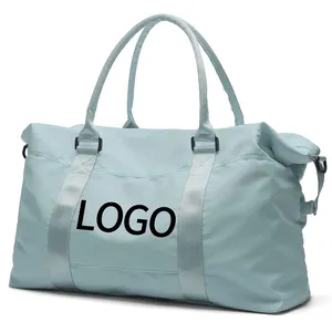越南制造商定制大容量耐用过夜瑜伽旅行包运动行李袋带标志