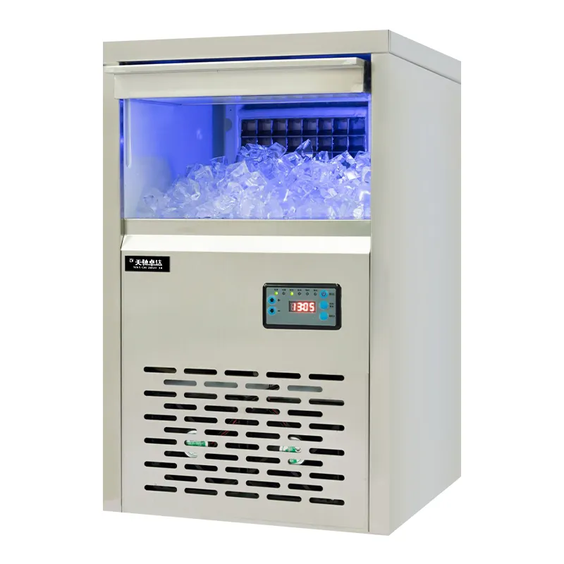 30〜150Kg/24H自動商用アイスキューブマシン家庭用コールドドリンクショップ用透明キューブ製氷機