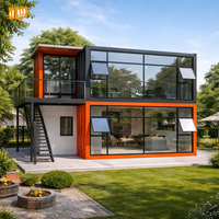 Bureau préfabriqué personnalisé en conteneur, boutique modulaire en conteneur, maison commerciale portable clé en main, maison Hobbit préfabriquée facile à installer