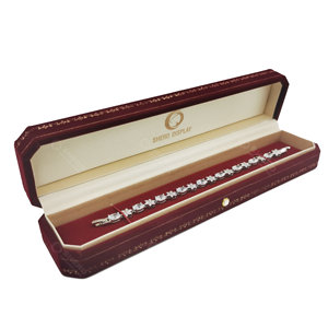 High End Custom Logo Luxury Wedding Ring Earring Bracelet Necklace Velvet <b>Jewelry</b> Box Packaging - Product Image 5