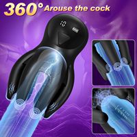 LOVE Erwachsenen-Sexspielzeug Großhandel ShopKuajing Neuer LED Digital-Display Knight Glans Vibrator Männliches Instrument Aircraft Cup SILIKON+ABS
