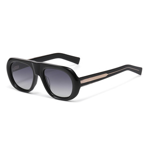 Lunettes de soleil rétro Amber Tortoise à monture complète, verres dégradés, unisexe adulte YSAT3016 - Product Image 5