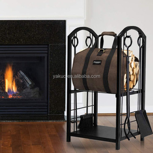 Fourre-tout durable en <span class=keywords><strong>bois</strong></span> de <span class=keywords><strong>chauffage</strong></span> avec poignées rembourrées - Product Image 5