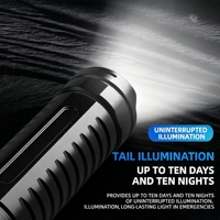 Lampe torche LED blanche haute puissance avec zoom télescopique, plusieurs modes d'éclairage et rechargeable par type C