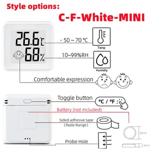 Mini LCD Digital Thermostat <strong>Indoor</strong> Room <strong>Temperature</strong> <strong>and</strong> <strong>Humidity</strong> Meter <strong>Sensor</strong> Gauge Weather Station - Product Image 5