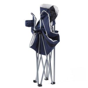 Custom Portable Camping <b>Chair</b>, Heavy Duty <b>Folding</b> Design, High Back <b>Padded</b> with Cup Holder & Carry Bag - Product Image 2